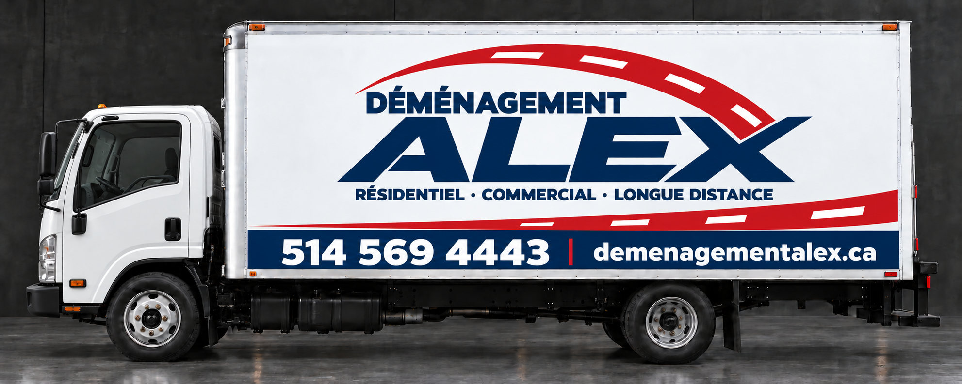 16-ft cab-over concept graphics for Déménagement ALEX